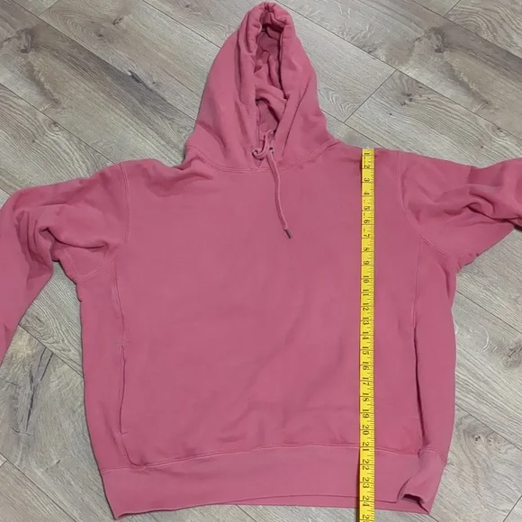 Uniqlo Sweat Pullover Cotton Hoodie Pink/ Red (Unisex) Size Large - Picture 5 of 6